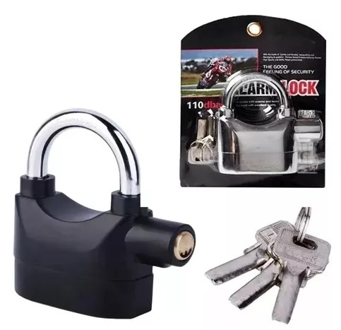 CANDADO CON ALARMA PARA MOTO